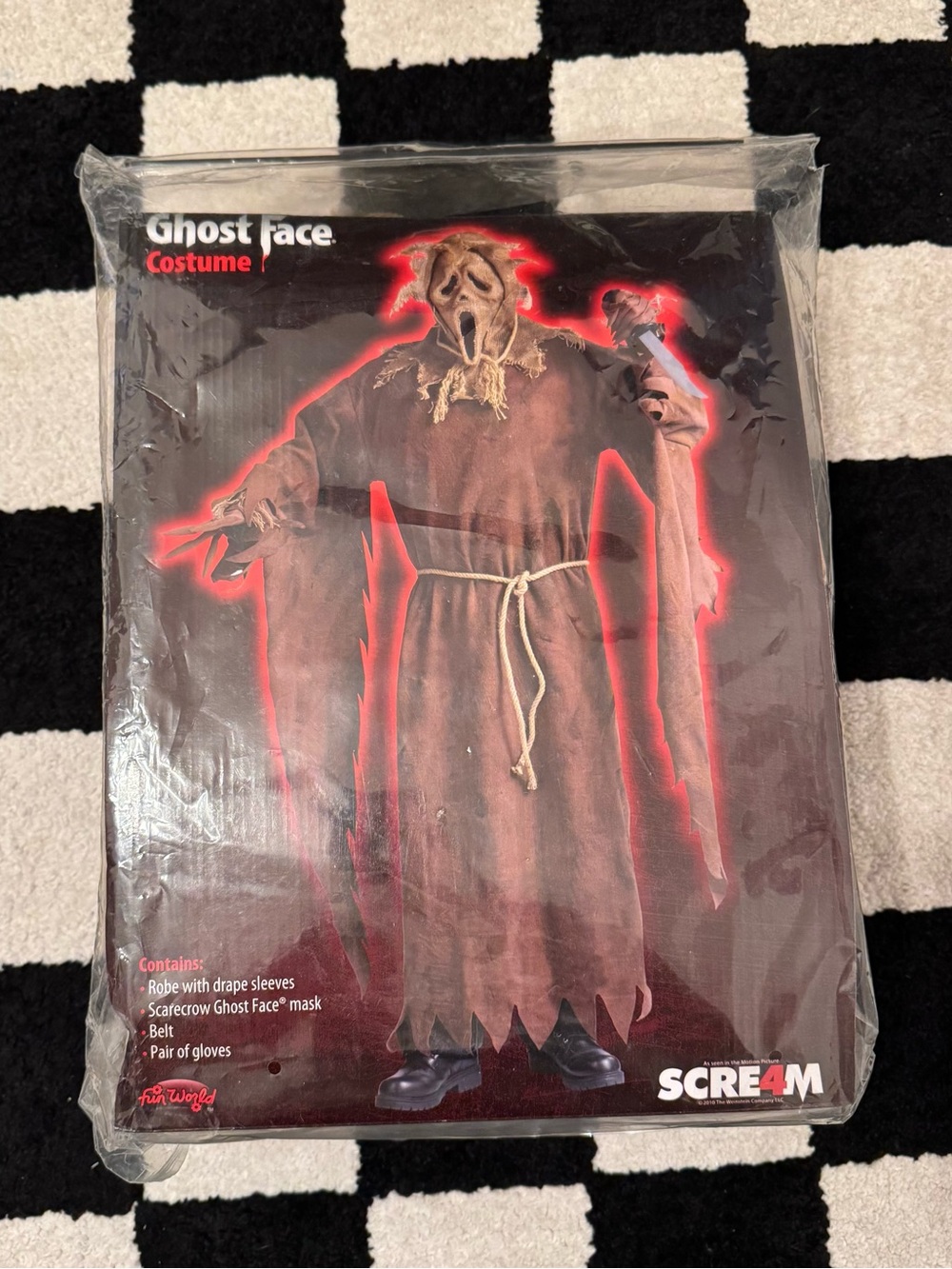 Scarecrow Ghost Face Men’s Costume Scream 4 Size XL